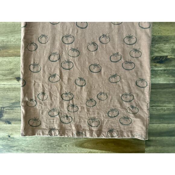 Rylee + Cru Amber Tomatoes Rust Orange Jersey Shirt Short Sleeve Cotton Dress 6 - Picture 8 of 8